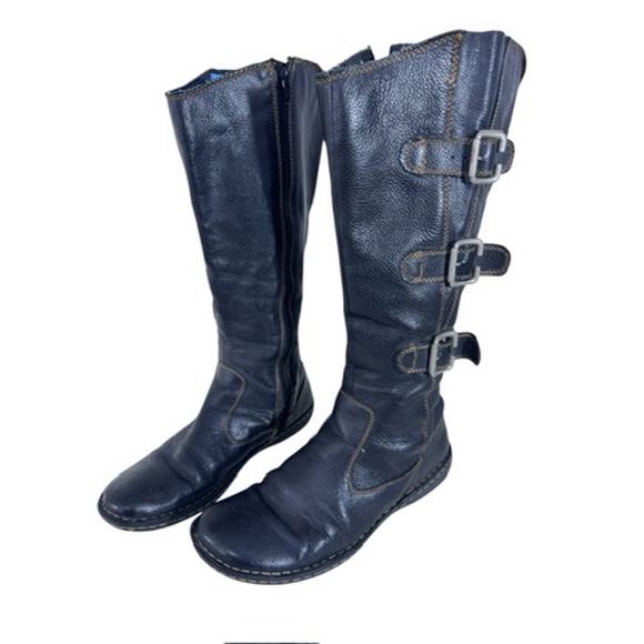 "BOC" Black/Brown Maira Boot Size 9 Y2K Matrix Goth Grunge Edward Scissor Hands - Picture 1 of 12